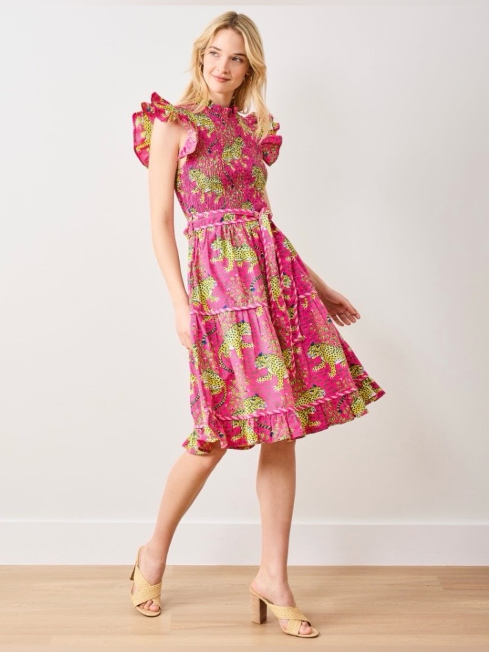 NWOT Printfresh Bagheera Ready to Ruffle Dress XS